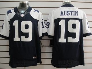 Nike Dallas Cowboys #19 Miles Austin Blue Thanksgiving Elite Jersey