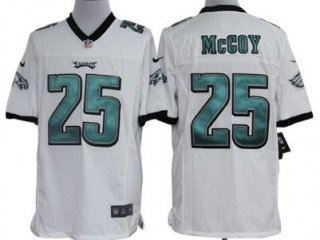 Nike Philadelphia Eagles #25 LeSean McCoy White Limited Jersey