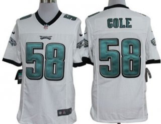 Nike Philadelphia Eagles #58 Trent Cole White Limited Jersey