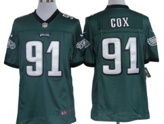 Nike Philadelphia Eagles #91 Fletcher Cox Dark Green Limited Jersey