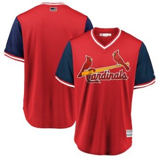 Men's St. Louis Cardinals Blank Majestic Red 2018 Players' Weekend Team Cool Base Jersey