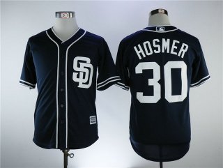 Padres 30 HOSMER navy blue New Cool Base MLB Jersey