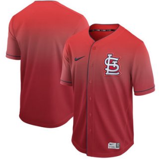 Men's St. Louis Cardinals Blank Red Drift Fashion Jersey