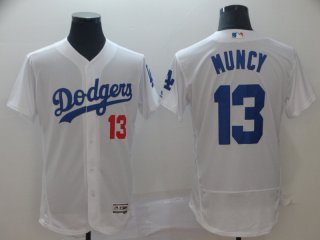 Men's Los Angeles Dodgers 13 Max Muncy White Flexbase Jersey