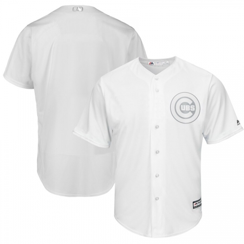 Men's Chicago Cubs Blank White 2019 Players' Weekend Player Jersey