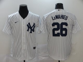 Men's New York Yankees #26 DJ LeMahieu White Home No Name Stitched MLB Cool Base Nike Jersey