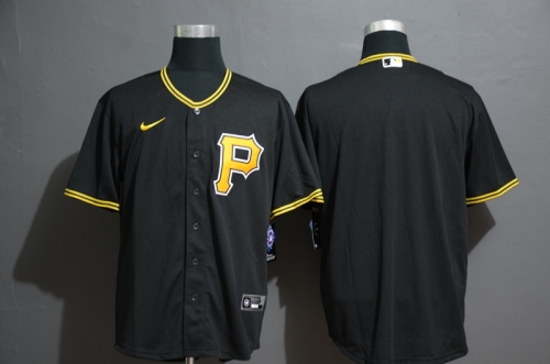 Men's Pittsburgh Pirates Blank Black Stitched MLB Cool Base Nike Jersey