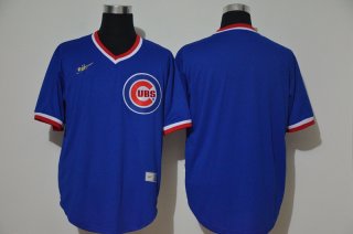 Men's Chicago Cubs Blank Blue Throwback Cooperstown Stitched MLB Cool Base Nike Jersey