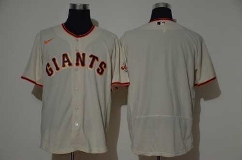 Men's San Francisco Giants Blank Cream Stitched Nike MLB Flex Base Jersey