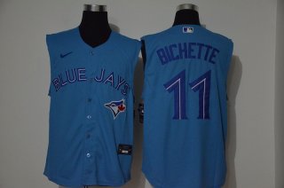 Men's Toronto Blue Jays #11 Bo Bichette Blue 2020 Cool and Refreshing Sleeveless Fan Stitched MLB Nike Jersey