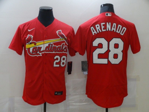 Men St.Louis Cardinals 28 Arenado Red Elite Nike MLB Jerseys