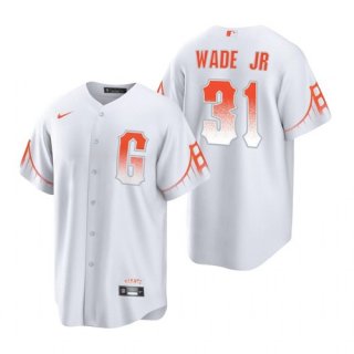 Mens San Francisco Giants #31 LaMonte Wade Jr City Connect MLB Cool Base Nike Jersey