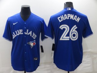 Men's Toronto Blue Jays #26 Matt Chapman Blue Stitched MLB Cool Base Nike Jersey