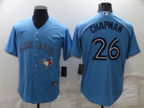 Men's Toronto Blue Jays #26 Matt Chapman Light Blue Stitched MLB Cool Base Nike Jersey