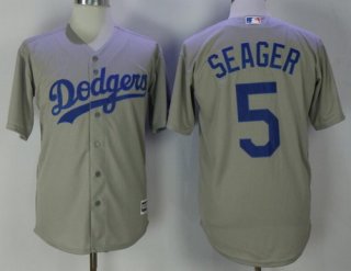 Men's Los Angeles Dodgers #5 Corey Seager White Home Stitched MLB Majestic Cool Base Jersey