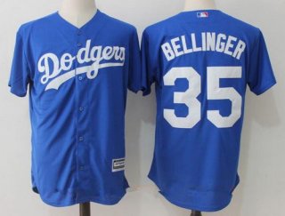 Men's Los Angeles Dodgers #35 Cody Bellinger Royal Blue Stitched MLB Majestic Cool Base Jersey