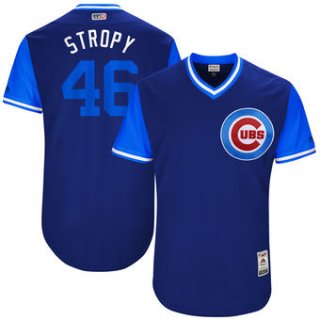 Men's Chicago Cubs Pedro Strop Stropy Majestic Royal 2017 Players Weekend Authentic Jersey