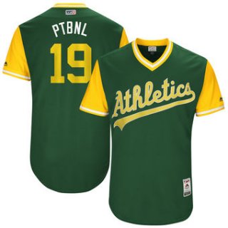 Men's Oakland Athletics Josh Phegley PTBNL Majestic Green 2017 Players Weekend Authentic Jersey