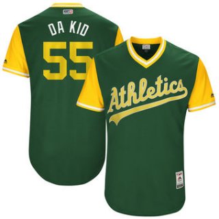 Men's Oakland Athletics Sean Manaea Da Kid Majestic Green 2017 Players Weekend Authentic Jersey