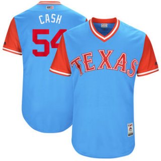 Men's Texas Rangers Andrew Cashner Cash Majestic Light Blue 2017 Players Weekend Authentic Jersey