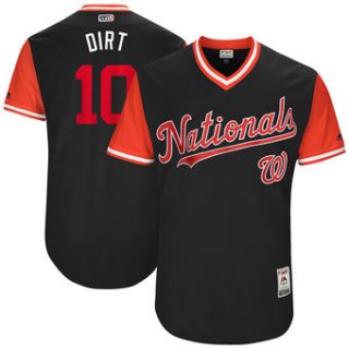 Men's Washington Nationals Stephen Drew Dirt Majestic Navy 2017 Players Weekend Authentic Jersey