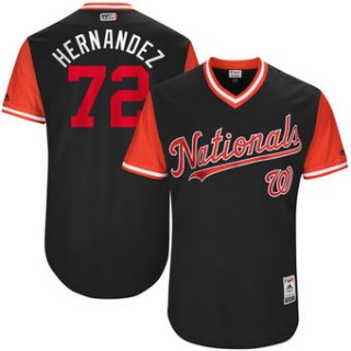 Men's Washington Nationals Enny Romero Hernandez Majestic Navy 2017 Players Weekend Authentic Jersey