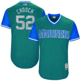 Men's Seattle Mariners Carlos Ruiz Chooch Majestic Aqua 2017 Players Weekend Authentic Jersey