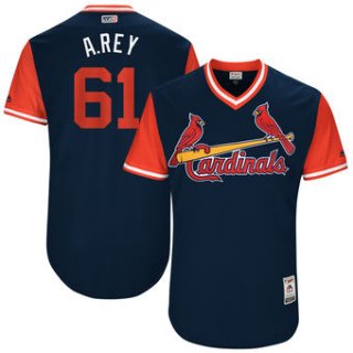 Men's St. Louis Cardinals Alex Reyes A. Rey Majestic Navy 2017 Players Weekend Authentic Jersey