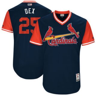 Men's St. Louis Cardinals Dexter Fowler Dex Majestic Navy 2017 Players Weekend Authentic Jersey