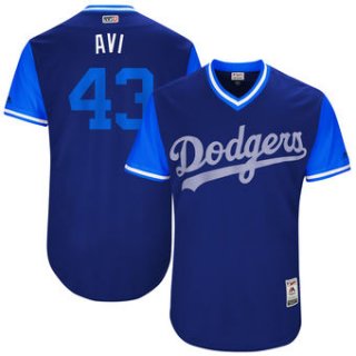 Men's Los Angeles Dodgers Luis Avilan Avi Majestic Royal 2017 Players Weekend Authentic Jersey