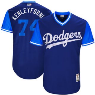 Men's Los Angeles Dodgers Kenley Jansen Kenleyfornia Majestic Royal 2017 Players Weekend Authentic Jersey