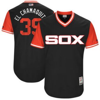 Men's Chicago White Sox Alen Hanson El Chamaquito Majestic Black 2017 Players Weekend Authentic Jersey