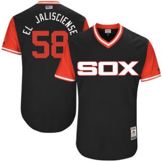 Men's Chicago White Sox Miguel Gonzalez El Jalisciense Majestic Black 2017 Players Weekend Authentic Jersey