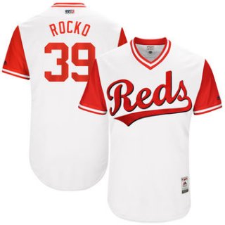 Men's Cincinnati Reds Devin Mesoraco Rocko Majestic White 2017 Players Weekend Authentic Jersey