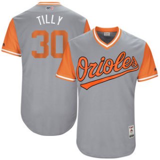 Men's Baltimore Orioles Chris Tillman Tilly Majestic Gray 2017 Players Weekend Authentic Jersey