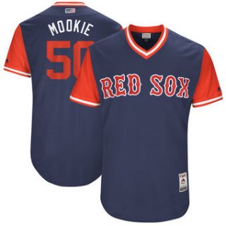 Men's Boston Red Sox Mookie Betts Mookie Majestic Navy 2017 Players Weekend Authentic Jersey