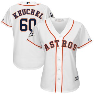 Women's Houston Astros #60 Dallas Keuchel White Women 2017 World Series Bound Cool Base Player Jersey