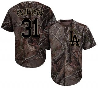 Los Angeles Dodgers #31 Joc Pederson Camo Realtree Collection Cool Base Stitched Baseball Jersey