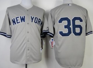 New York Yankees #36 Carlos Beltran Gray Jersey