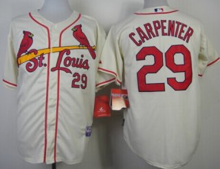 St. Louis Cardinals #29 Chris Carpenter Cream Jersey