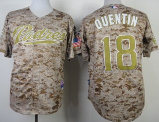 San Diego Padres #18 Carlos Quentin 2014 Camo Jersey