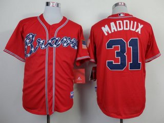 Atlanta Braves #31 Greg Maddux 2014 Red Cool Base Jersey