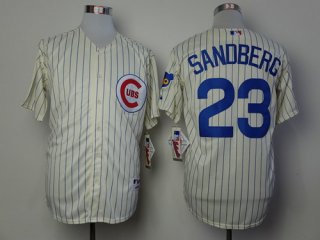 Chicago Cubs #23 Ryne Sandberg 1969 Cream Jersey