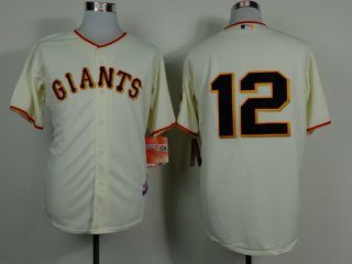 San Francisco Giants #12 Joe Panik Cream Jersey