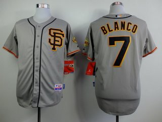 San Francisco Giants #7 Gregor Blanco Gray SF Edition Jersey