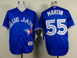 Toronto Blue Jays #55 Russell Martin Blue Jersey