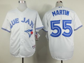 Toronto Blue Jays #55 Russell Martin White Jersey