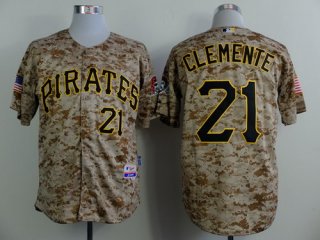 Pittsburgh Pirates #21 Roberto Clemente 2014 Camo Jersey