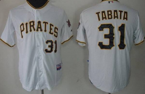 Men's Pittsburgh Pirates #31 Jose Tabata White Jersey