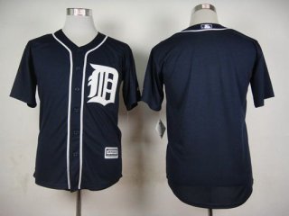 Men's Detroit Tigers Blank 2015 Navy Blue Jersey